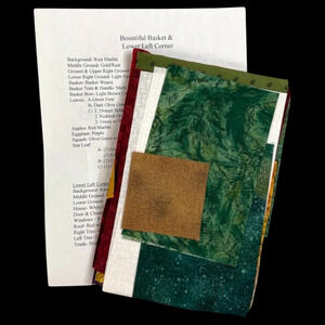 Piecemakers Quilt 1998 Calendar FABRIC ONLY Block 11 Bountiful Basket NO PATTERN